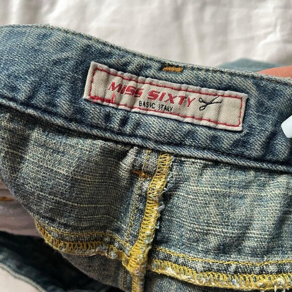 Miss Sixty Light Blue Denim Midi Skirt - Picture 3 of 8